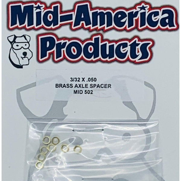 Mid America Brass 3/32 Axle Spacer 0.050 MID502