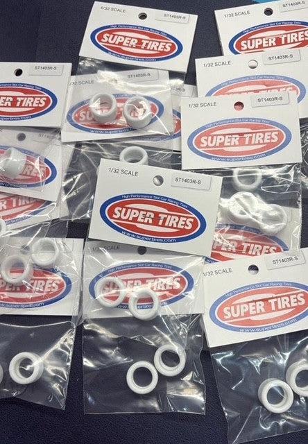 SuperTires White Silicon Tyres 1403R-SW