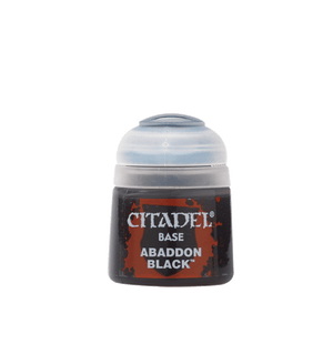 Citadel Base Paint 12ml - Abaddon Black 21-25