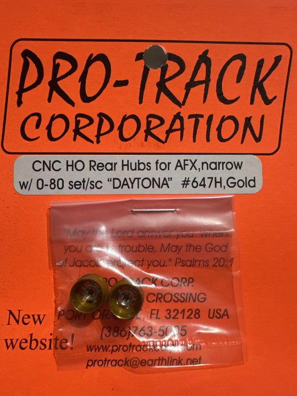 Pro Track Corporation Gold Daytona AFX Narrow CNC HO Rim 647H