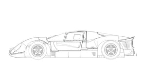 BRM 1-24 Ferrari P4 330 White Kit BRM205