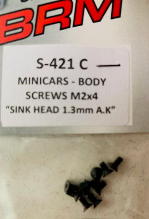 BRM Body Screws for Minicars S-421C