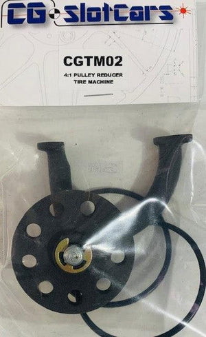 Riduttore puleggia 4:1 CG Slotcars per macchina per pneumatici CGTM02