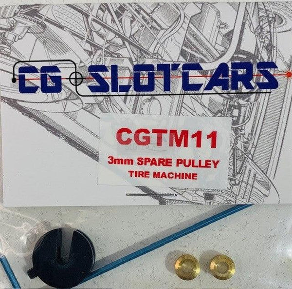 Puleggia di ricambio da 3 mm per slotcar CG per macchina per pneumatici CGTM11