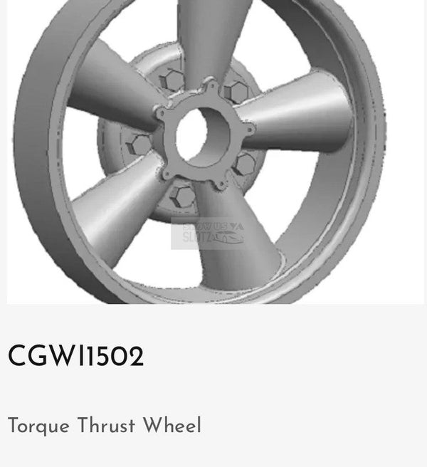 Inserto ruota da 15 mm per slotcar CG Torque Thrust CGWI1502