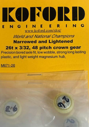 Koford Crown Gear 26T x 3/32 48P M671-26