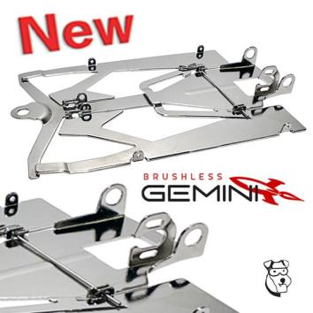 Mid America 1/24 BRUSHLESS GEMINI 2 Pc Flexi Chassis - Assembled - Heat Treated MID219