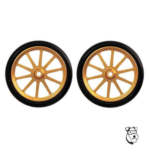 Mid America Dragster 10 Spoke O Ring 0.800 Front Wheels Gold MID3140G