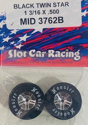 Mid America 1 3/16 x 0.500 Twin Star Drag Wheels MID3762B