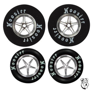 Mid America 1 3/16 x 0.400 Barrel Scallop Comp 5 Wheel Set Silver MID6767SB