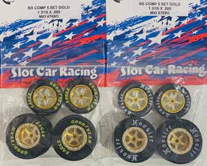 Mid America 1 3/16 x 0.500 BS Comp 5 Wheel Set Gold MID6768G