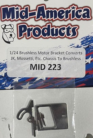 Mid America 1/24 Std to Brushless Motor Bracket Convertor MID223