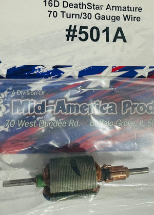 Mid America Parma DeathStar 16D Motor Armature PAR501A