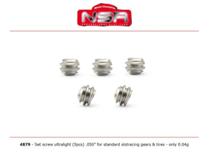 NSR4879 Set Screw Ultralight (5) for Gears and Wheels .050" N4879