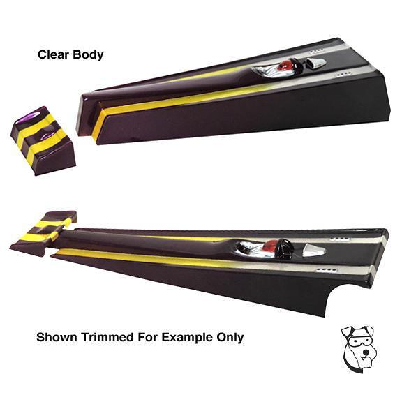 Mid America Parma 1/24 Wedge Dragster w/Wing (9.5" Long) - .015" Clear Body PAR1074C