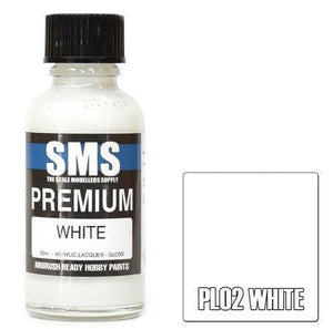 SMS Premium Paint White 30ml PL02