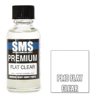 SMS Premium Paint Flat Clear 30ml PL10