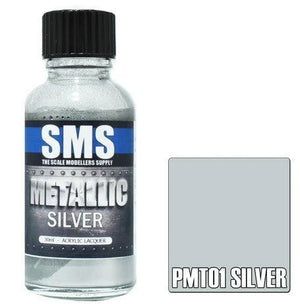 SMS Metallic Paint 30ml Silver PMT01