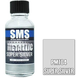 SMS Metallic Paint 30ml Super Silver PMT04