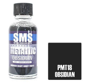 SMS Metallic Paint 30ml Obsidian PMT18