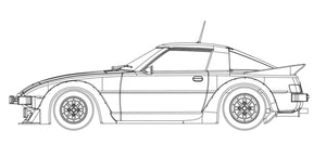 REVOSLOT RS0282A Mazda RX-7 White Kit A RS0282A