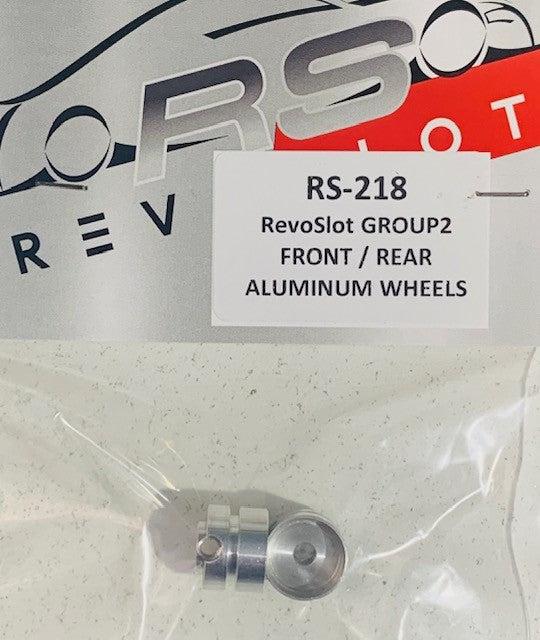RevoSlot Group 2 Aluminium Wide Front / Rear Wheels RS218