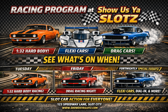 Racing Calendar – Show Us Ya Slotz