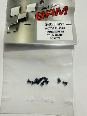 BRM Motor Chassis Fixing Screws Thin Head Torx T6 S-013MST