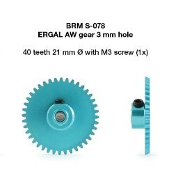 BRM S078 Ergal Spur Gear 21 Dia Anglewinder 40T S-078