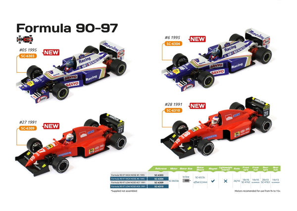 ScaleAuto Formula 90-97 Red 1991 Low Nose No28 SC-6310