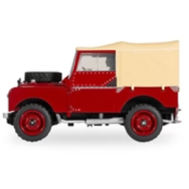 Scalextric Slot Car  C4493 Land Rover Series 1 Poppy Red C4493