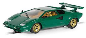 Scalextric Slot Car  C4500 Lamborghini Countach Green C4500
