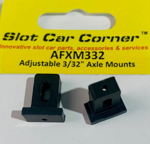 Supporti per asse 3/32 regolabili angolari per slot car AFXM332