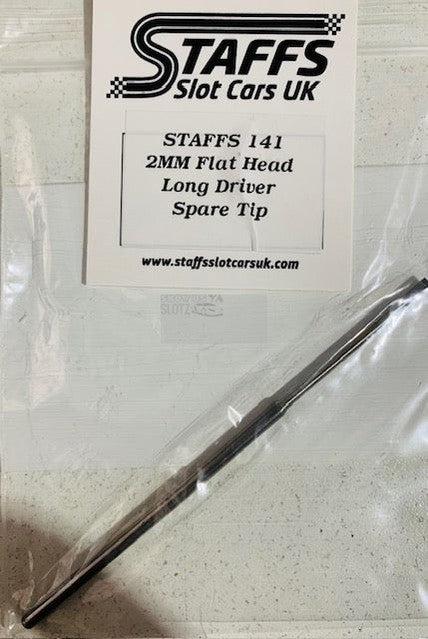 Staffs UK 2mm Flat Head Long Driver Spare Tip Staffs141