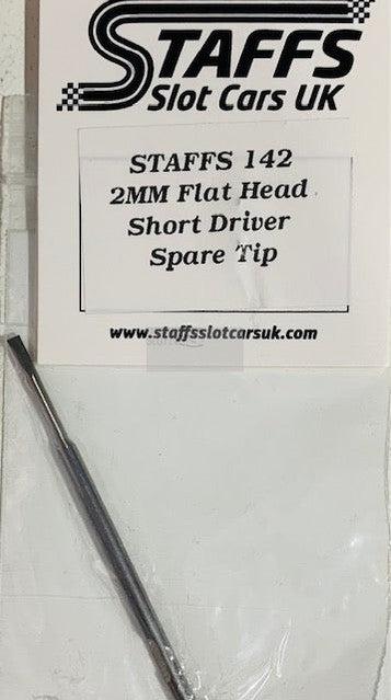 Staffs UK 2mm Flat Head Short Driver Spare Tip Staffs142