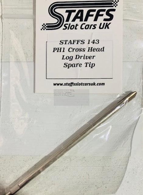 Staffs UK PH1 Punta a croce con punta di ricambio per driver lungo143