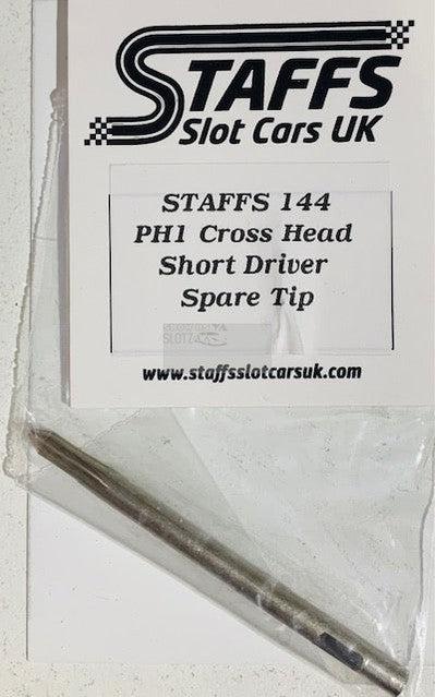 Staffs UK PH1 Cross Head Short Driver Spare Tip Staffs144