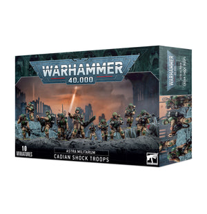 Warhammer 40K Astra Militarum - Cadian Shock Troops Set of 10 - 47-33