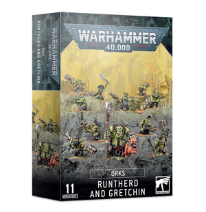 Warhammer 40K Orks - Runtherd And Gretchin Set of 11 Miniatures 50-16