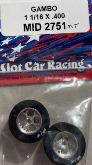 Ruote Drag Mid America 1 1/16 x 0,385 Gambo MID2751R