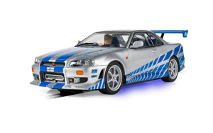 Scalextric Slot Car  1/32 Nissan R34 Skyline - 2fast 2Furious Slot Car C4674