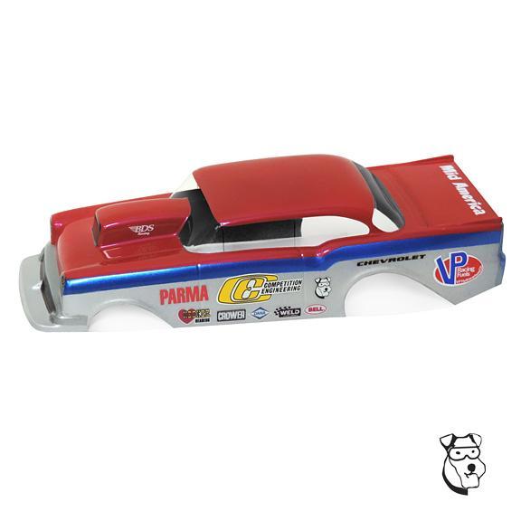 Mid America Parma 1079C 1/24 Clear '57 Chevy Pro Stock 0.015" Body With Masks PAR1079C