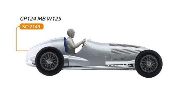 ScaleAuto Classic GP124 Mercedes Benz D6 Type W125 White Kit SC-7143