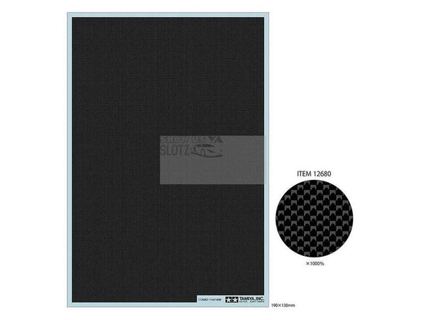 Tamiya Carbon Pattern Decal Plain Weave extra Fine 12680