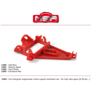 NSR1293 AW Motor Support Red Extra Hard N1293-Assorted Parts-NSR-Show Us Ya Slotz