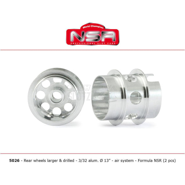 NSR Aluminium Rear Wheel F1 13Dia 3/32 N5026