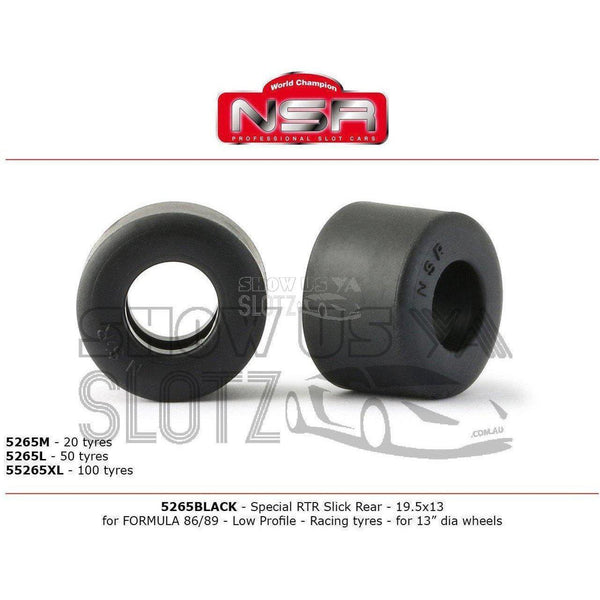 NSR N5265B F1 Rear Tyres 19.5 x 13-Tyres-NSR-Show Us Ya Slotz