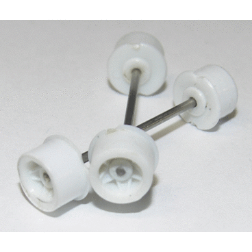 AFX Front Axle with Hubs White AFX8812W
