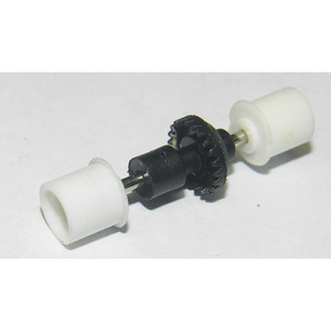 Bull Dog Racing Rear Axle White Hubs BDR7814W