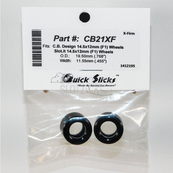 Quick Slicks 1:32 F1 15mmx12mm Silicon Tyres CB21XF-Tyres-Quick Slicks-Show Us Ya Slotz